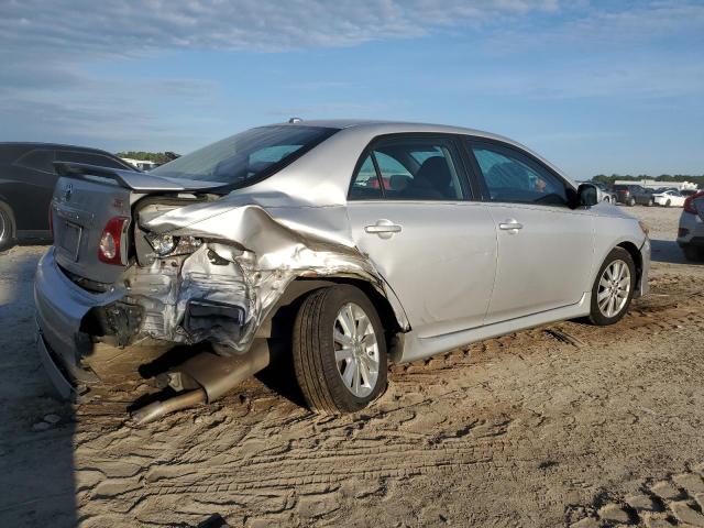 2T1BU4EE8AC454478 - 2010 TOYOTA COROLLA BASE SILVER photo 3