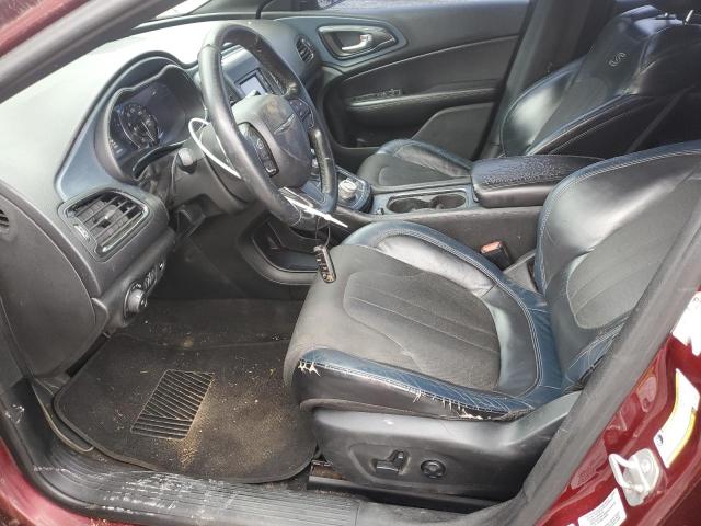 1C3CCCBB6FN596719 - 2015 CHRYSLER 200 S BURGUNDY photo 7