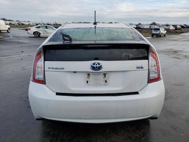 JTDKN3DU2C5496290 - 2012 TOYOTA PRIUS WHITE photo 6