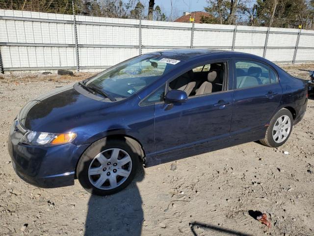 1HGFA16526L125879 - 2006 HONDA CIVIC LX BLUE photo 1