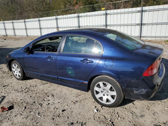 1HGFA16526L125879 - 2006 HONDA CIVIC LX BLUE photo 2