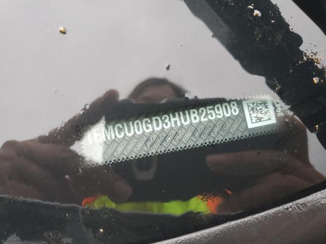 1FMCU0GD3HUB25908 - 2017 FORD ESCAPE SE ვერცხლისფერი ფოტო 12