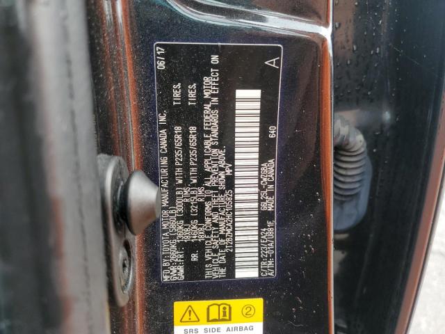 2T2BZMCA2HC105825 - 2017 LEXUS RX 350 BASE BLACK photo 13