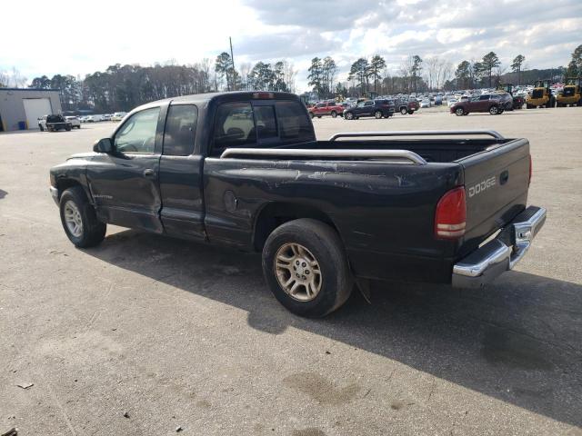 1B7GL22X31S173402 - 2001 DODGE DAKOTA BLACK photo 2