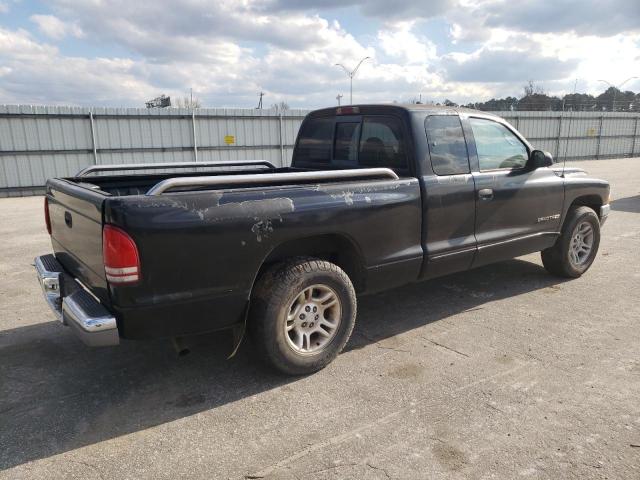 1B7GL22X31S173402 - 2001 DODGE DAKOTA BLACK photo 3