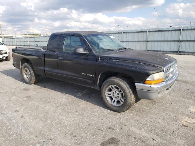 1B7GL22X31S173402 - 2001 DODGE DAKOTA BLACK photo 4