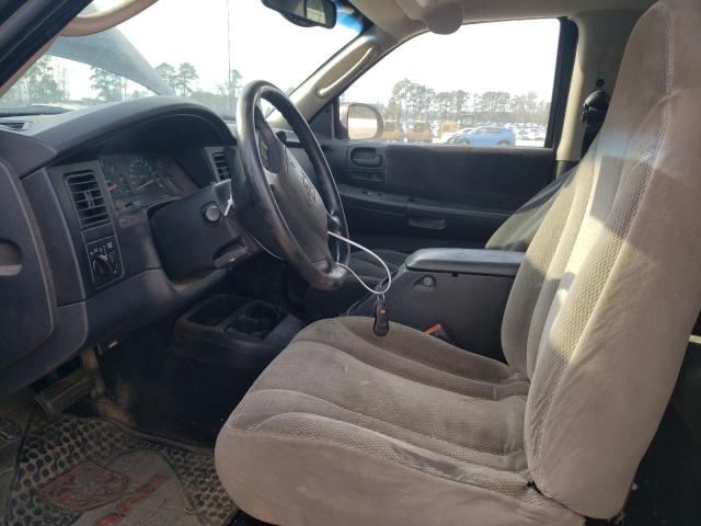 1B7GL22X31S173402 - 2001 DODGE DAKOTA BLACK photo 7