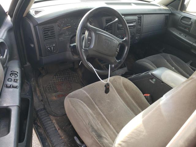 1B7GL22X31S173402 - 2001 DODGE DAKOTA BLACK photo 8