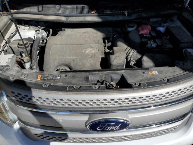 1FM5K7B83EGB57690 - 2014 FORD EXPLORER WHITE photo 12