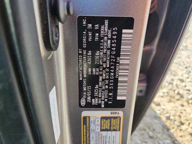 5XXGM4A72FG485495 - 2015 KIA OPTIMA LX GRAY photo 12