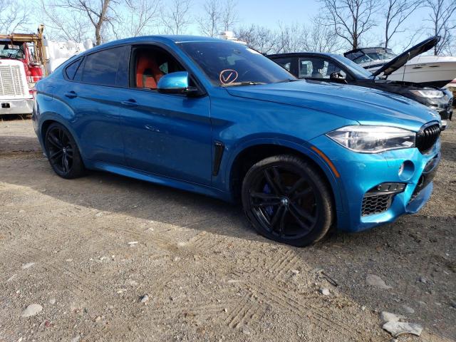 5YMKW8C31H0U71976 - 2017 BMW X6 M BLUE photo 4