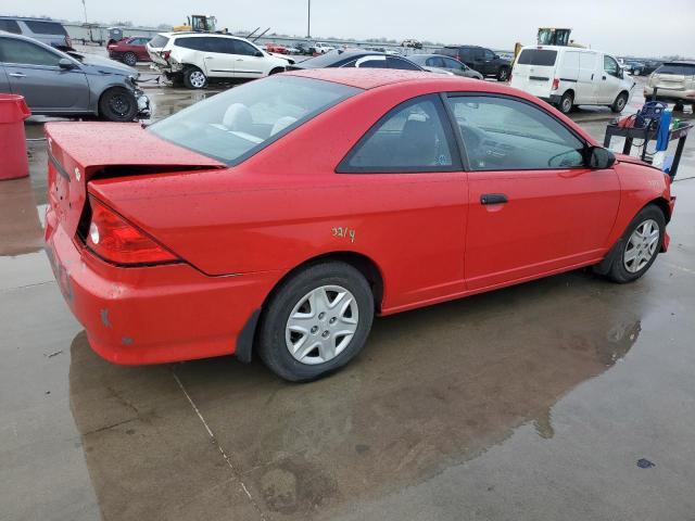 1HGEM221X5L041724 - 2005 HONDA CIVIC DX VP Rot Foto 3