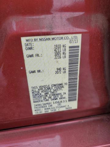 1N4AL3AP6EC106831 - 2014 NISSAN ALTIMA 2.5 წითელი ფოტო 12