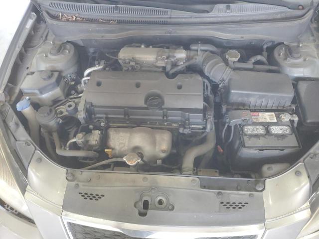 KNADH4A36B6735749 - 2011 KIA RIO BASE GRAY photo 11