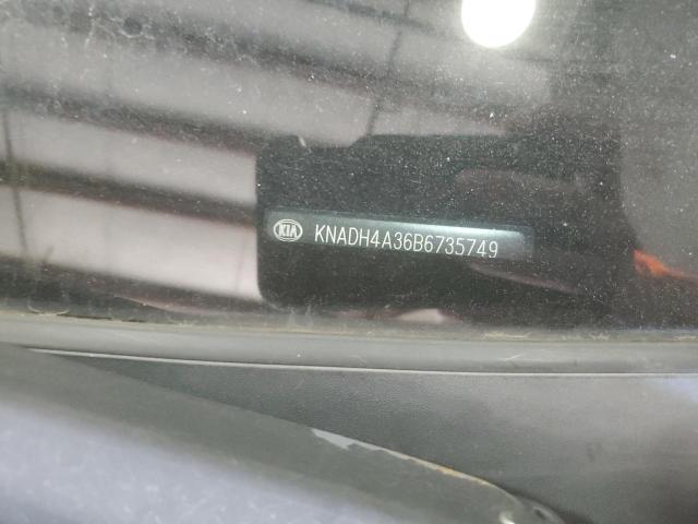 KNADH4A36B6735749 - 2011 KIA RIO BASE GRAY photo 13