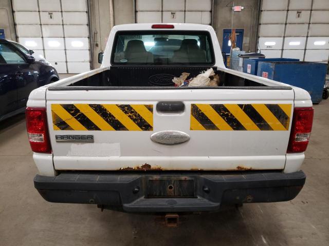 1FTYR10D69PA20324 - 2009 FORD RANGER WHITE photo 6