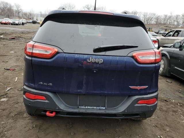 1C4PJMBS7EW207796 - 2014 JEEP CHEROKEE TRAILHAWK BLUE photo 6