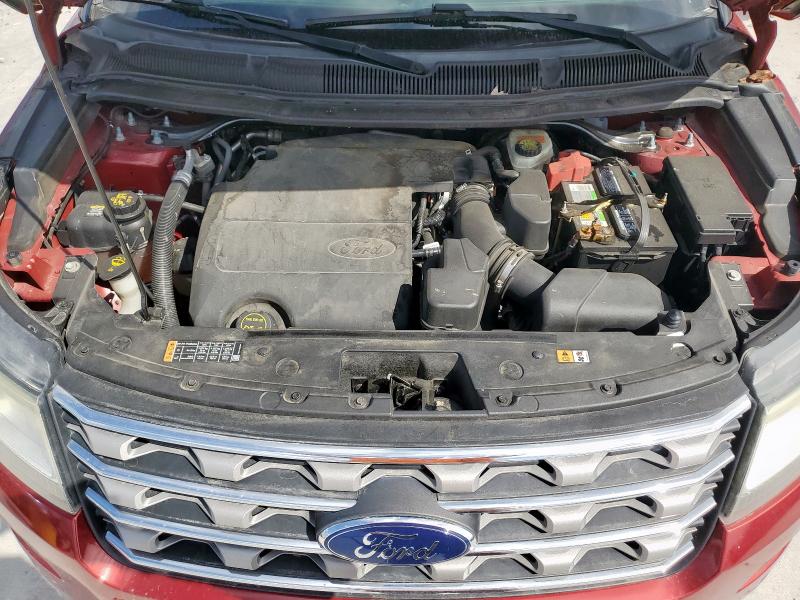 1FM5K7D82HGB30675 - 2017 FORD EXPLORER XLT 红色 照片 12