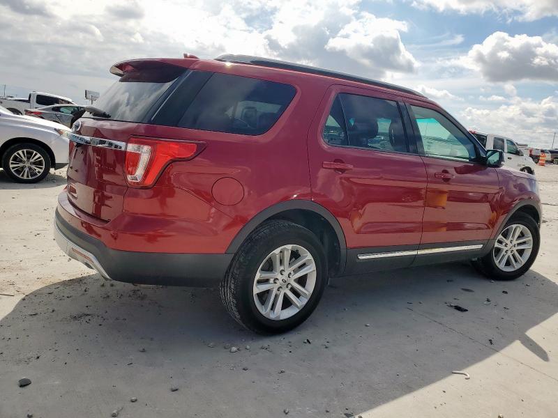1FM5K7D82HGB30675 - 2017 FORD EXPLORER XLT 红色 照片 3