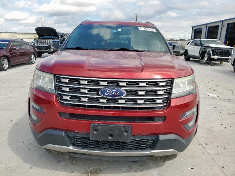 1FM5K7D82HGB30675 - 2017 FORD EXPLORER XLT 红色 照片 5