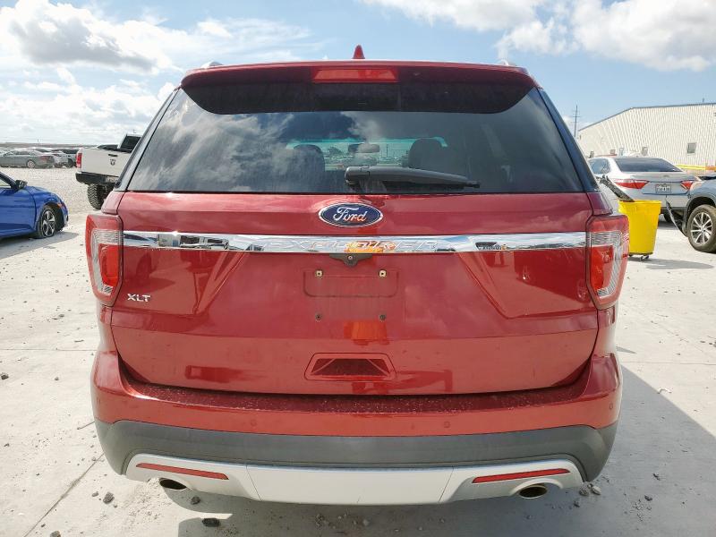 1FM5K7D82HGB30675 - 2017 FORD EXPLORER XLT 红色 照片 6