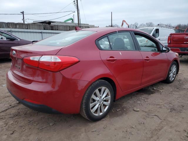 KNAFX4A68G5541629 - 2016 KIA FORTE LX RED photo 3