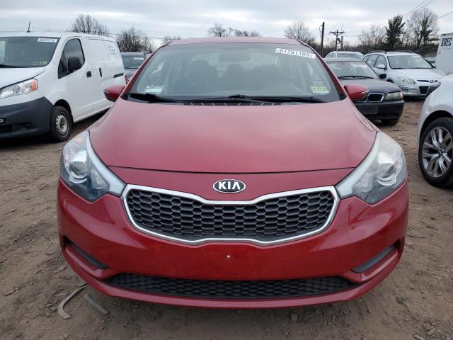 KNAFX4A68G5541629 - 2016 KIA FORTE LX RED photo 5