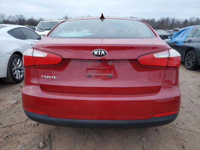 KNAFX4A68G5541629 - 2016 KIA FORTE LX RED photo 6