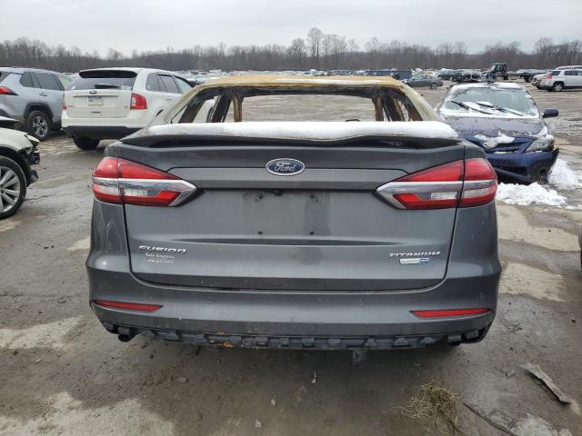 3FA6P0D99KR141155 - 2019 FORD FUSION TITANIUM CHARCOAL photo 6