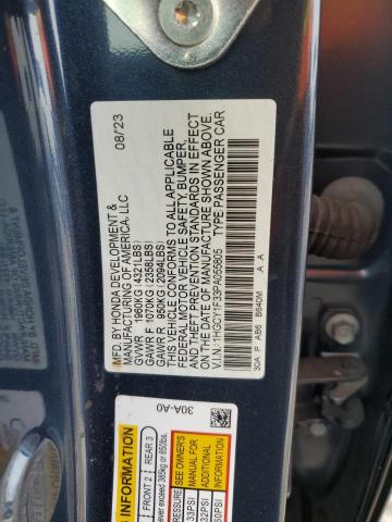 1HGCY1F33PA055805 - 2023 HONDA ACCORD EX BLUE photo 12