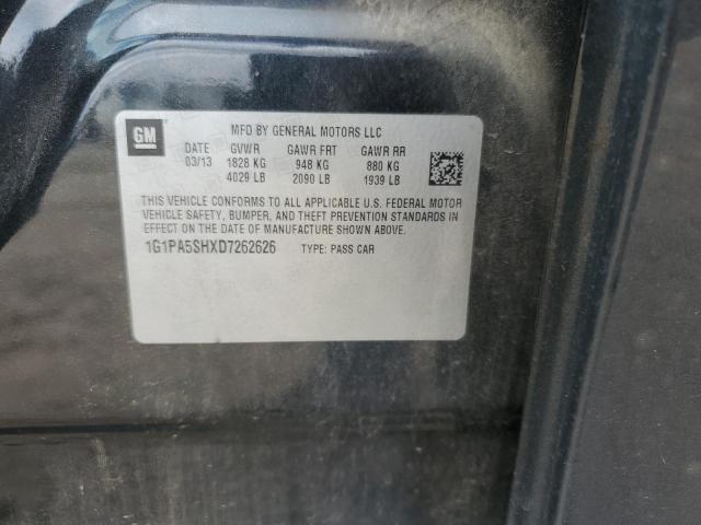 1G1PA5SHXD7262626 - 2013 CHEVROLET CRUZE LS 石墨色 照片 12