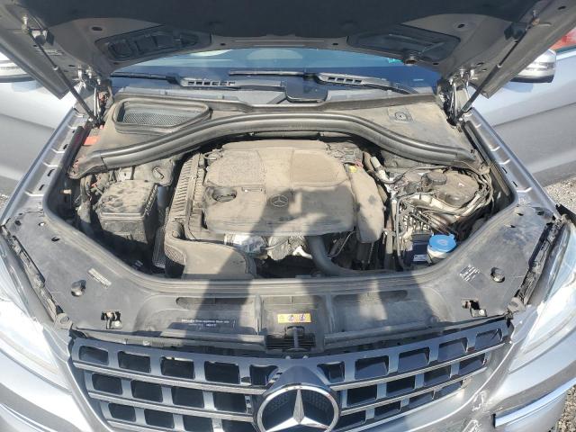 4JGDA5HB2FA454105 - 2015 MERCEDES-BENZ ML 350 4MATIC GRAY photo 12