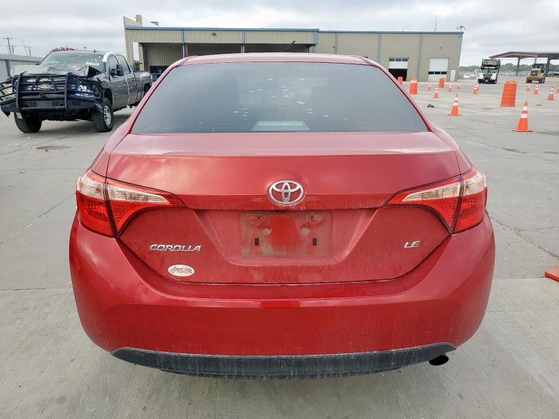 5YFBURHE6KP868921 - 2019 TOYOTA COROLLA L 红色 照片 6