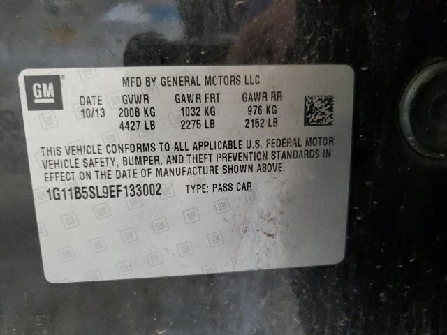 1G11B5SL9EF133002 - 2014 CHEVROLET MALIBU LS 黑色 照片 12