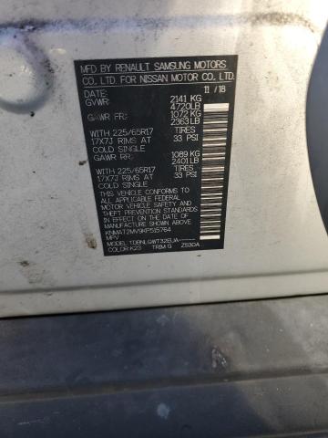 KNMAT2MV9KP515764 - 2019 NISSAN ROGUE S ვერცხლისფერი ფოტო 14