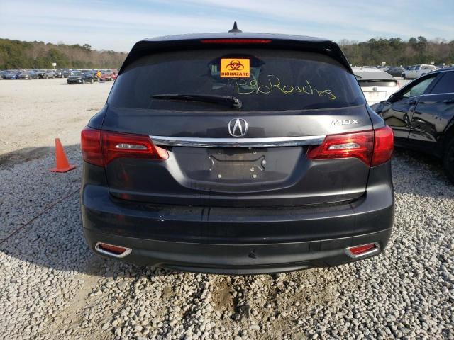 5FRYD3H23EB006719 - 2014 ACURA MDX GRAY photo 6