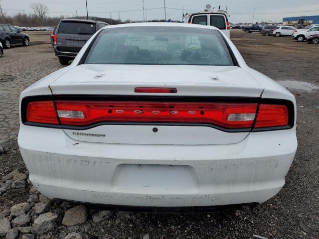 2C3CDXAG4EH368193 - 2014 DODGE CHARGER POLICE WHITE photo 6