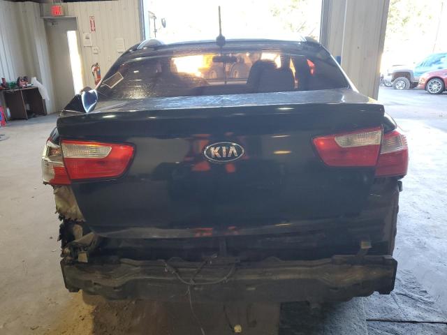 KNADM4A32D6240446 - 2013 KIA RIO LX BLACK photo 6