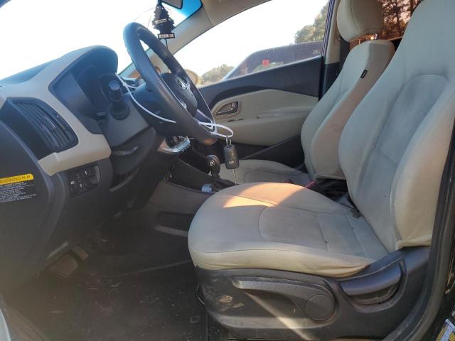 KNADM4A32D6240446 - 2013 KIA RIO LX BLACK photo 7