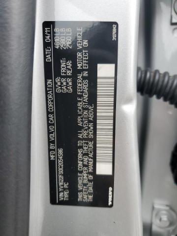 YV1622FS0C2054586 - 2012 VOLVO S60 T5 ვერცხლისფერი ფოტო 12