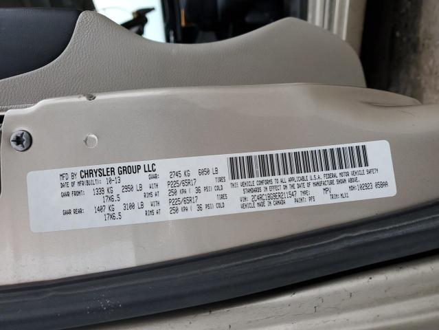 2C4RC1BG9ER211547 - 2014 CHRYSLER TOWN & COU TOURING GOLD photo 14