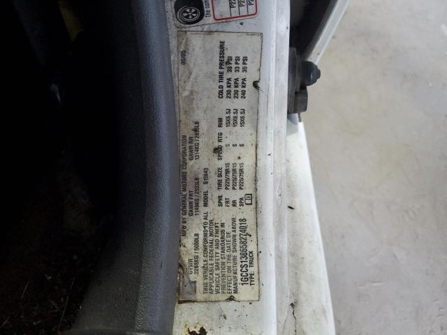 1GCCS138658274018 - 2005 CHEVROLET COLORADO WHITE photo 12