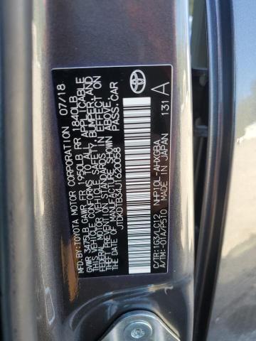 JTDKDTB34J1620058 - 2018 TOYOTA PRIUS C ნაცრისფერი ფოტო 14