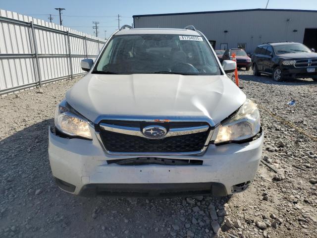 JF2SJAEC1EH539851 - 2014 SUBARU FORESTER 2.5I PREMIUM WHITE photo 5