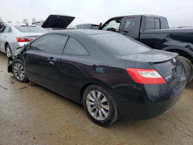 2HGFG12889H534677 - 2009 HONDA CIVIC EX BLACK photo 2