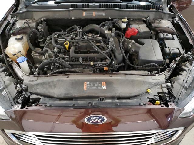 3FA6P0HD8KR199580 - 2019 FORD FUSION SE BURGUNDY photo 11