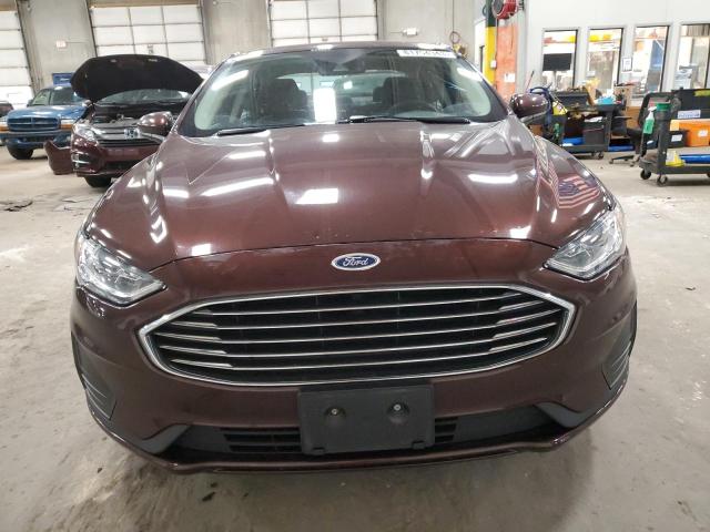 3FA6P0HD8KR199580 - 2019 FORD FUSION SE BURGUNDY photo 5