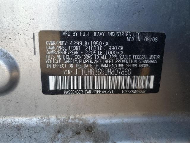 JF1GH63699H807860 - 2009 SUBARU IMPREZA OUTBACK SPORT SILVER photo 13