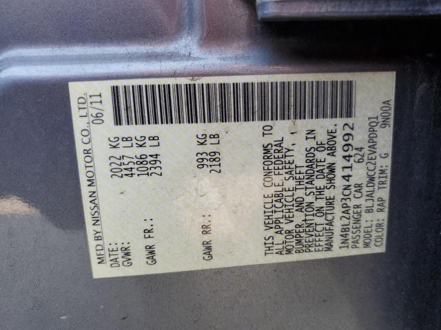 1N4BL2AP3CN414992 - 2012 NISSAN ALTIMA SR 蓝色 照片 12