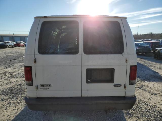 1FTRE14W25HA57841 - 2005 FORD ECONOLINE E150 VAN WHITE photo 6